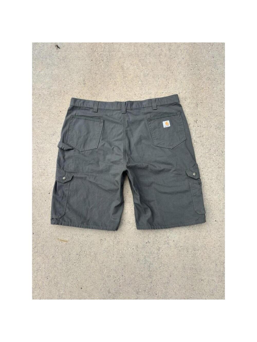 Carhartt Men's Green Carpenter Cargo Shorts Vintage